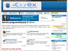Tablet Screenshot of cpp0x.pl
